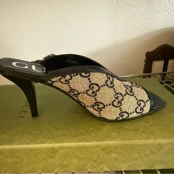 Gucci Women's Slide Heels with rhinestone - Picture 5 of 7